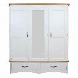 Dorset Triple Wardrobe on 2 Drawers